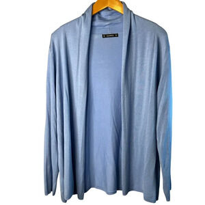 Dunnes Store Blue Cardigan Blue Open Front Size XL